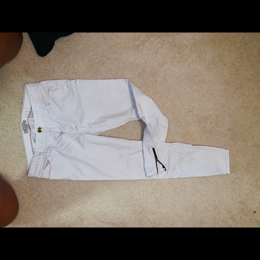 Banana Republic cream colored jeans